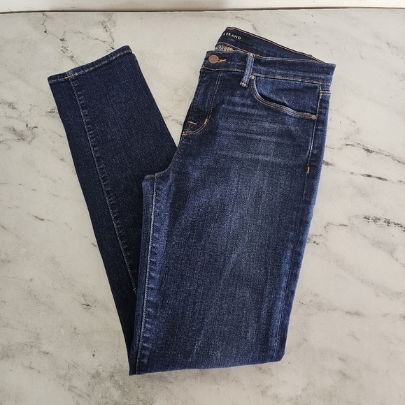 J Brand Skinny Leg High Rise Blue Jeans 29 Preowned - Picture 3 of 10
